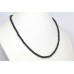 Necklace Strand String Beaded Black Onyx Gem Stone Round Bead Women Gift D781